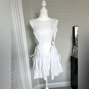 ASOS Embroidered white dress Size 4